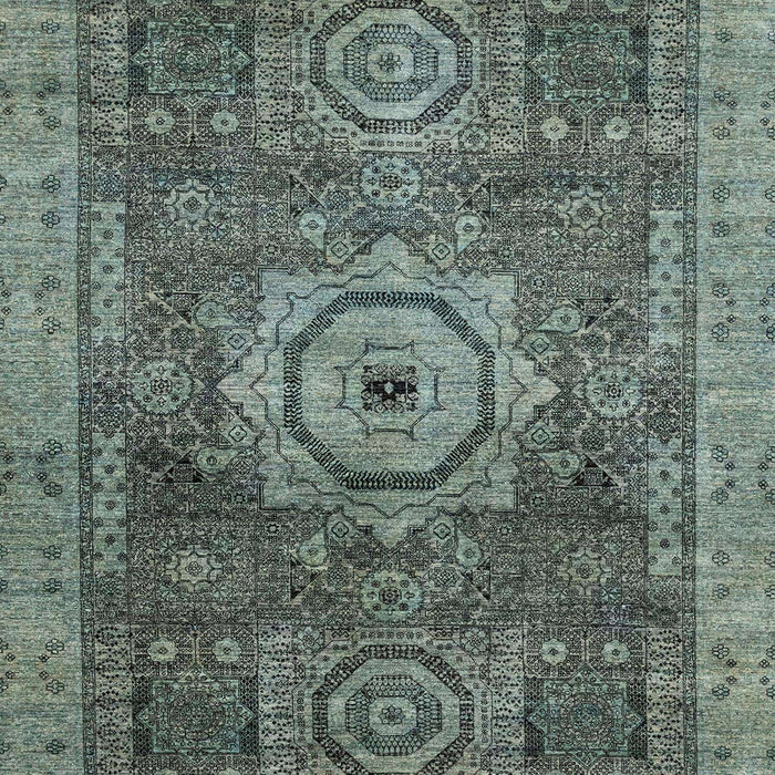 Machine Washable Abstract Gunmetal Gray Rug, wshabs2342