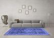 Machine Washable Abstract Blue Modern Rug in a Living Room, wshabs2342blu