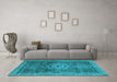 Machine Washable Abstract Light Blue Modern Rug in a Living Room, wshabs2342lblu