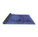 Sideview of Abstract Blue Modern Rug, abs2342blu