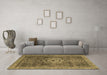 Machine Washable Abstract Brown Modern Rug in a Living Room,, wshabs2342brn