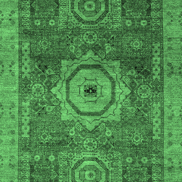Machine Washable Abstract Emerald Green Modern Area Rugs, wshabs2342emgrn