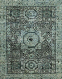 Abstract Gunmetal Gray Modern Rug, abs2342