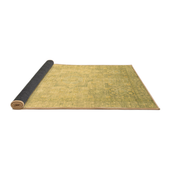 Sideview of Abstract Brown Modern Rug, abs2343brn