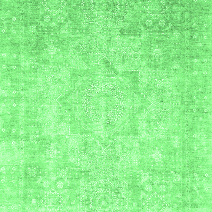 Abstract Emerald Green Modern Rug, abs2343emgrn