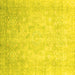 Square Abstract Yellow Modern Rug, abs2343yw