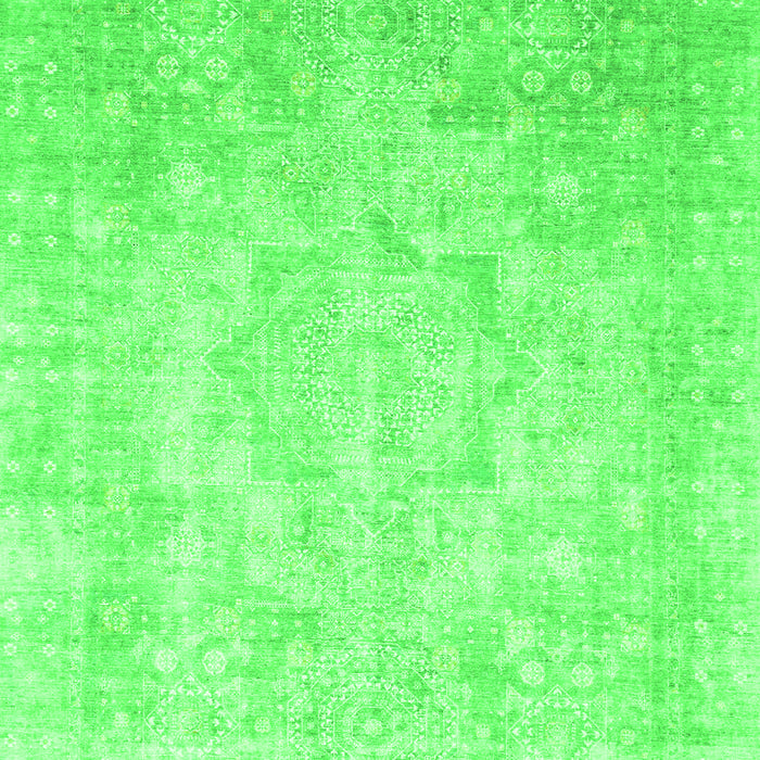 Machine Washable Abstract Green Modern Area Rugs, wshabs2343grn