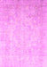 Machine Washable Abstract Pink Modern Rug, wshabs2343pnk