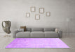 Machine Washable Abstract Purple Modern Area Rugs in a Living Room, wshabs2343pur