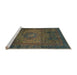 Sideview of Machine Washable Abstract Milk Chocolate Brown Rug, wshabs2344