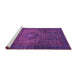 Sideview of Machine Washable Abstract Purple Modern Area Rugs, wshabs2344pur