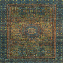 Square Machine Washable Abstract Milk Chocolate Brown Rug, wshabs2344