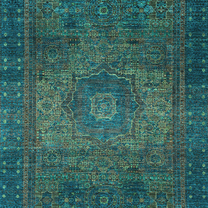 Abstract Light Blue Modern Rug, abs2344lblu