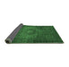 Sideview of Abstract Emerald Green Modern Rug, abs2344emgrn