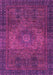 Machine Washable Abstract Pink Modern Rug, wshabs2344pnk