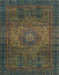 Abstract Chocolate Brown Modern Rug, abs2344