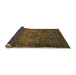 Sideview of Abstract Brown Modern Rug, abs2344brn