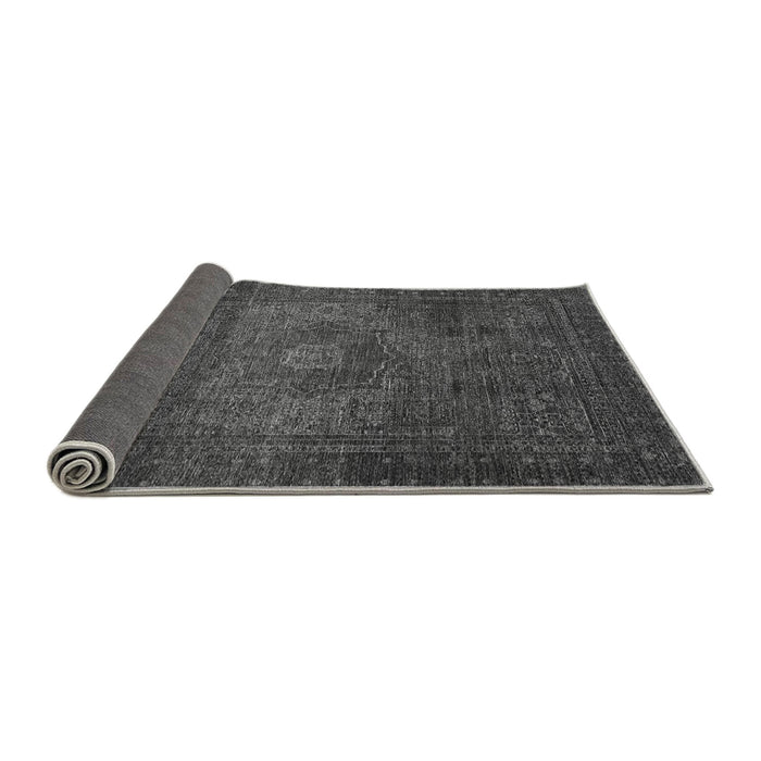 Sideview of Abstract Gray Modern Rug, abs2344gry