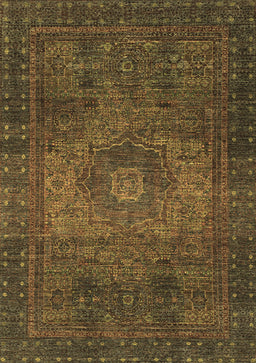 Abstract Brown Modern Rug, abs2344brn