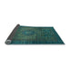 Sideview of Abstract Light Blue Modern Rug, abs2344lblu