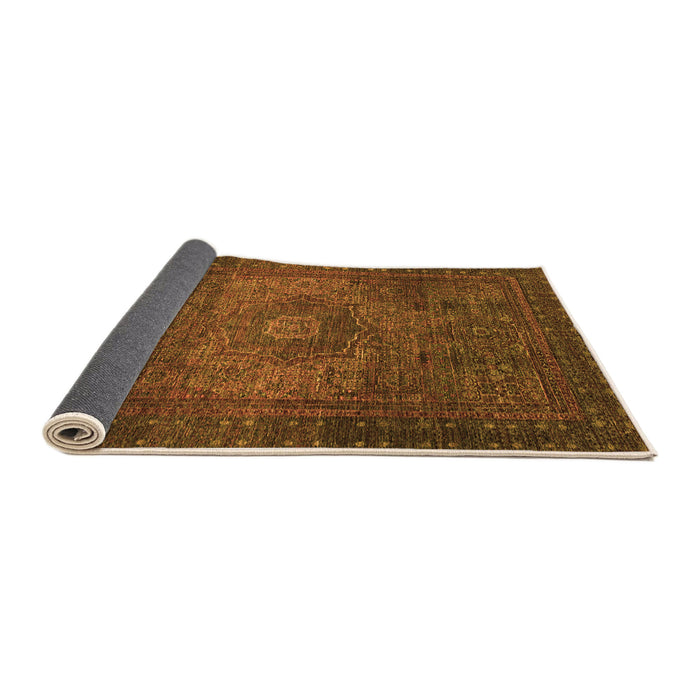 Sideview of Abstract Orange Modern Rug, abs2344org