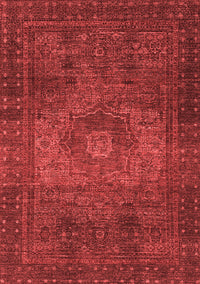 Abstract Red Modern Rug, abs2344red