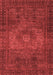 Abstract Red Modern Area Rugs