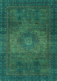 Abstract Turquoise Modern Rug, abs2344turq