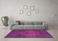 Machine Washable Abstract Pink Modern Rug, wshabs2344pnk