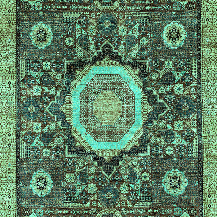 Machine Washable Abstract Turquoise Modern Area Rugs, wshabs2345turq
