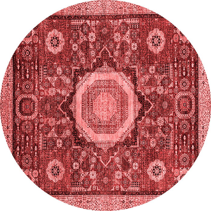 Abstract Red Modern Rug, abs2345red