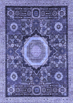 Abstract Blue Modern Rug, abs2345blu