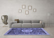 Machine Washable Abstract Blue Modern Rug in a Living Room, wshabs2345blu