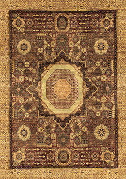 Abstract Brown Modern Rug, abs2345brn