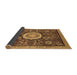 Sideview of Abstract Brown Modern Rug, abs2345brn