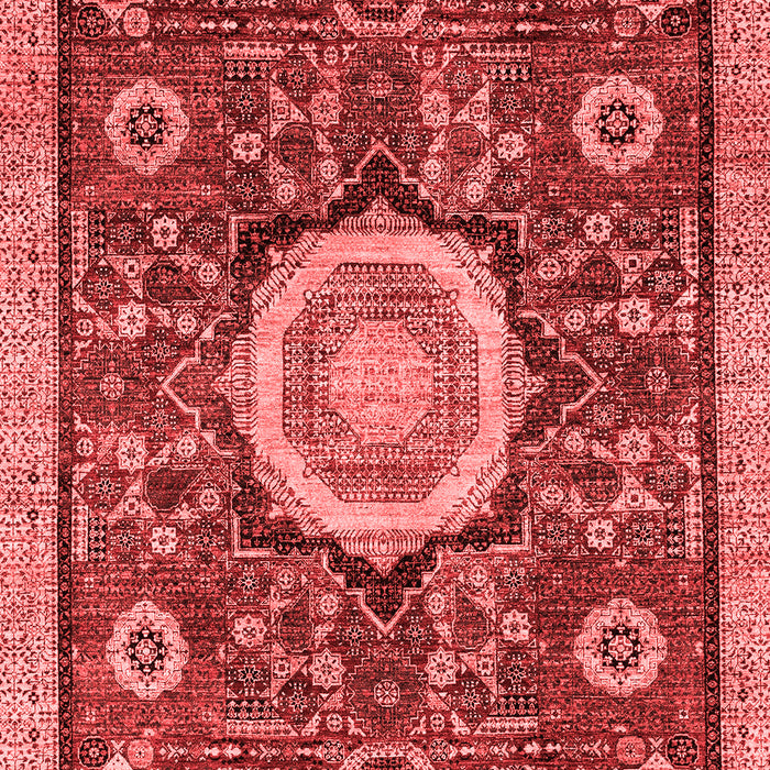 Machine Washable Abstract Red Modern Rug, wshabs2345red