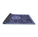 Sideview of Abstract Blue Modern Rug, abs2345blu