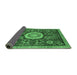 Sideview of Abstract Emerald Green Modern Rug, abs2345emgrn