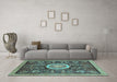 Machine Washable Abstract Light Blue Modern Rug in a Living Room, wshabs2345lblu