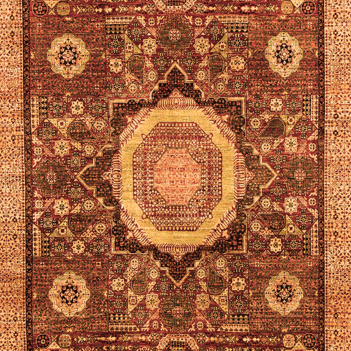 Abstract Orange Modern Rug, abs2345org