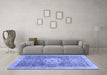 Machine Washable Abstract Blue Modern Rug in a Living Room, wshabs2346blu