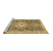 Sideview of Machine Washable Abstract Brown Modern Rug, wshabs2346brn