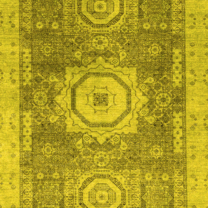 Abstract Yellow Modern Rug, abs2346yw