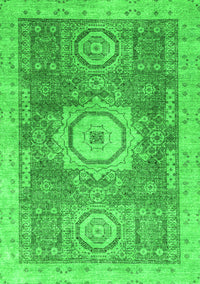 Abstract Green Modern Rug, abs2346grn