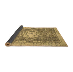 Sideview of Abstract Brown Modern Rug, abs2346brn