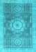 Machine Washable Abstract Light Blue Modern Rug, wshabs2346lblu