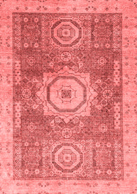 Abstract Red Modern Rug, abs2346red