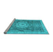 Sideview of Machine Washable Abstract Light Blue Modern Rug, wshabs2346lblu