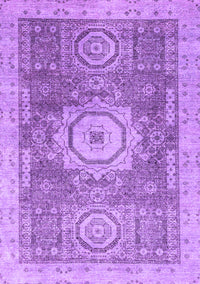 Abstract Purple Modern Rug, abs2346pur