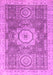 Machine Washable Abstract Pink Modern Rug, wshabs2346pnk